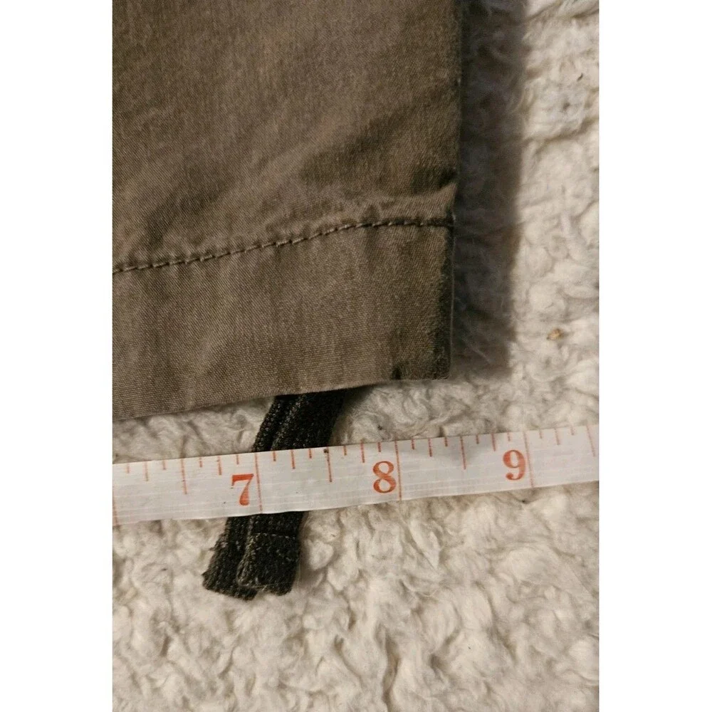 Uniqlo Mens Medium Wide Fit Parachute Cargo Pants Elastic Waist Brown 470935